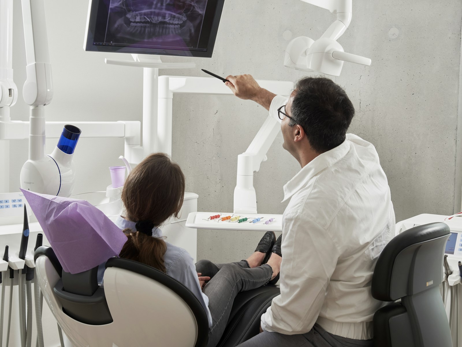 Dental professional in a modern practice